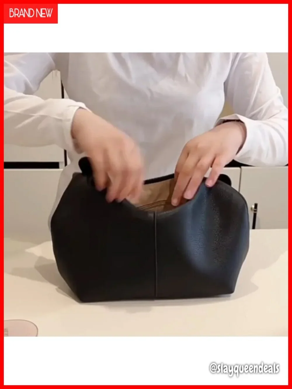 Vegan Leather Crescent Hobo Bag Shoulder Purse Y2K Slouchy Tote